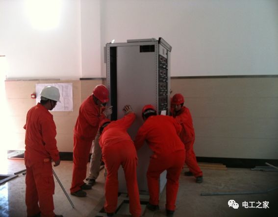 一條完成開關柜安裝，電纜橋架施工，電纜敷設及布線施工，照明配電箱施工