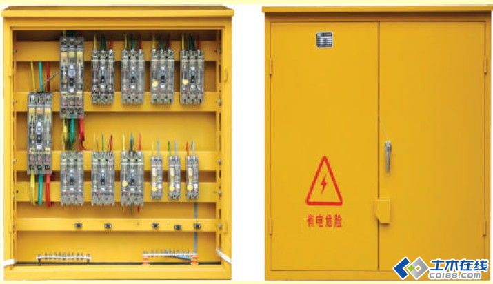 三級(jí)配電，二級(jí)保護(hù)，一機(jī)一閘一漏，一箱配電箱及施工要求
